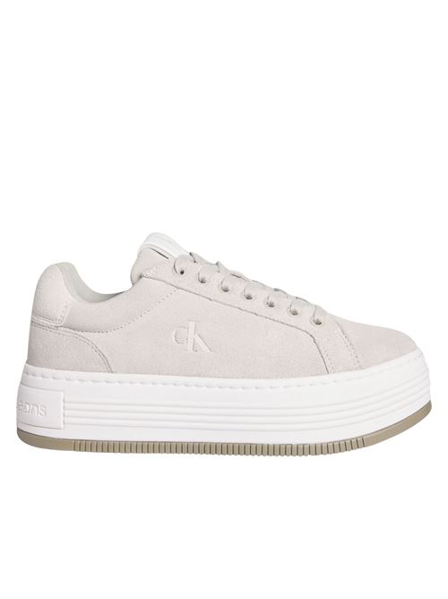 Sneaker donna tortora in camoscio Calvin Klein Jeans | YW0YW018390F7
